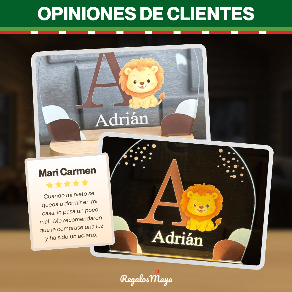 Lámpara Personalizada Navidad 3 Fotos, Diseño Árbol