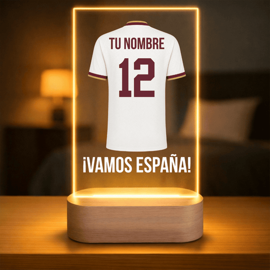 Lámpara personalizada fútbol mundial 2026 (blanca)