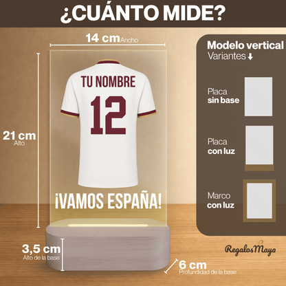 Lámpara personalizada fútbol mundial 2026 (blanca)