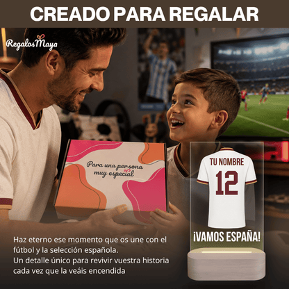 Lámpara personalizada fútbol mundial 2026 (blanca)