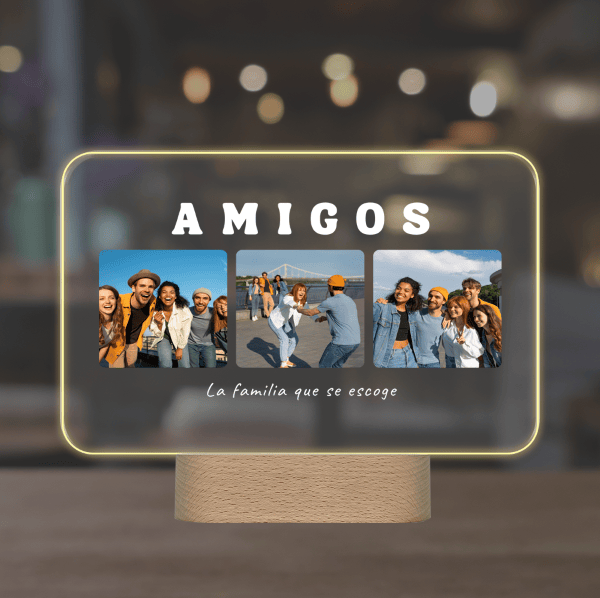 Lámpara personalizada para AMIGAS/OS horizontal