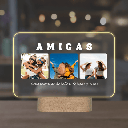 Lámpara personalizada para AMIGAS/OS horizontal