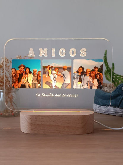 Lámpara personalizada para AMIGAS/OS horizontal